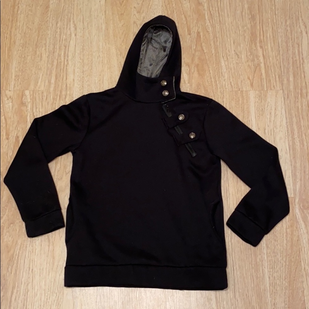 Zhelin MENS quarter zip up hoodie